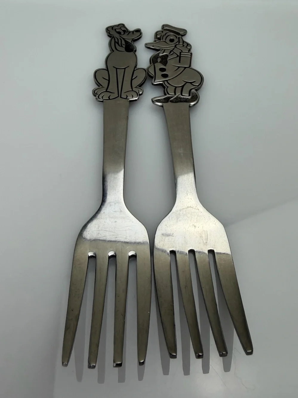 Walt Disney Pluto & Donald Duck Stainless Steel Forks